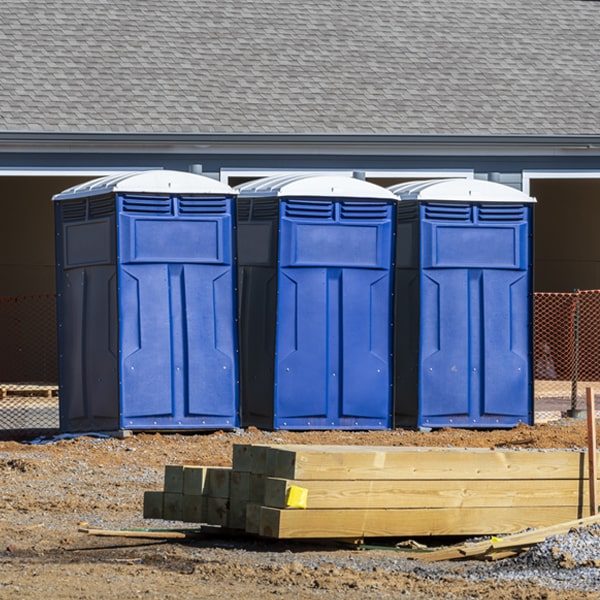 how often are the portable toilets cleaned and serviced during a rental period in Cuyamungue Grant